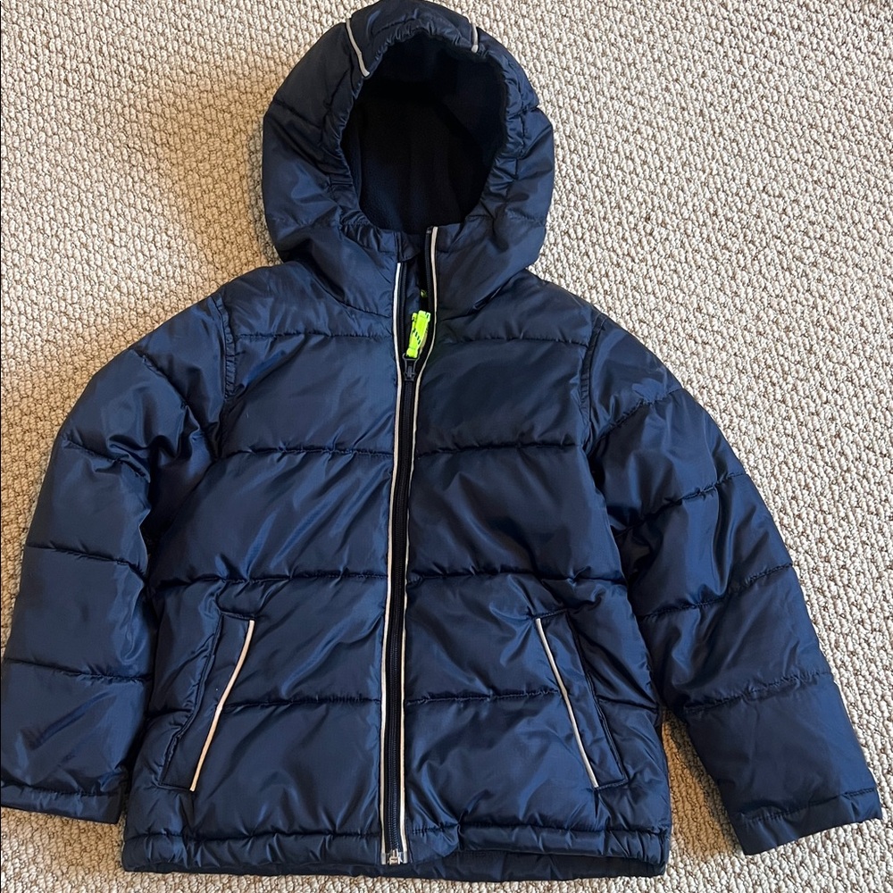 Navy Blue Kids Puffer Jacket- J CREW